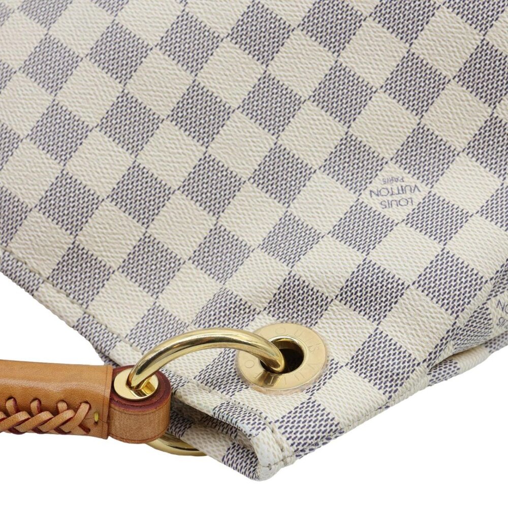 Louis Vuitton Artsy MM Damier Azur Hobo Bag White - Picture 5 of 13
